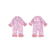 thumbnail image 2 of BemeyourBBs Baby Girls Halloween Pajamas Pumpkin/Ghost Print Button up Jumpsuit, 2 of 9