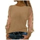 thumbnail image 3 of RKSTN Sequin Shirts for Women Oversized Crewneck Sparkly Glitter Mesh Long Sleeve T Shirts Tops Womens Casual Solid Plus Size Round Neck Loose Comfy Cozy Tee Blouses Party Club Night Festive Shirt, 3 of 7