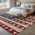 thumbnail image 4 of Non-Slip Rug Pad Rugs Vintage American Flag Wood Grain Rectangle Area Rugs 5x7Ft Soft Carpet Pads for Living Room Kids Room, Ocean Starfish Star and Stripe, 4 of 9