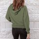 thumbnail image 5 of Sudadera con capucha y cordón con cuello en V cruzado con cordones a la moda para mujer Fridja  bvmnju6379, 5 of 9
