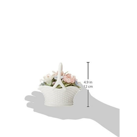 - Cosmos 80089 Fine Porcelain Flower Basket Musical Figurine, 4-7/8-Inch