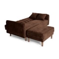 thumbnail image 4 of Sala Modular Sofá Cama Reversible De Lino Chocolate Modelo Avocata, 4 of 9