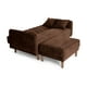thumbnail image 4 of Sala Modular Sofá Cama Reversible De Lino Chocolate Modelo Avocata, 4 of 9
