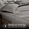 thumbnail image 4 of Ultra Soft Deep Pocket 400-Thread Count Egyptian Cotton Stripe Sheet Set, 4 of 8