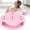 Pink, variant on Clearance Under $2, 1 Pack Silicone Shower Steamer Holder, Suction Cup Aromatherapy Tray, Wall Mounted Soap Dish and Diffuser for Bathroom, 8.9x8.9cm(Pink)