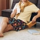 thumbnail image 5 of Balery Cute Animals Pantalones cortos de pijama de punto de algodón para hombre con cinturilla y bolsillos-3X-Large, 5 of 6