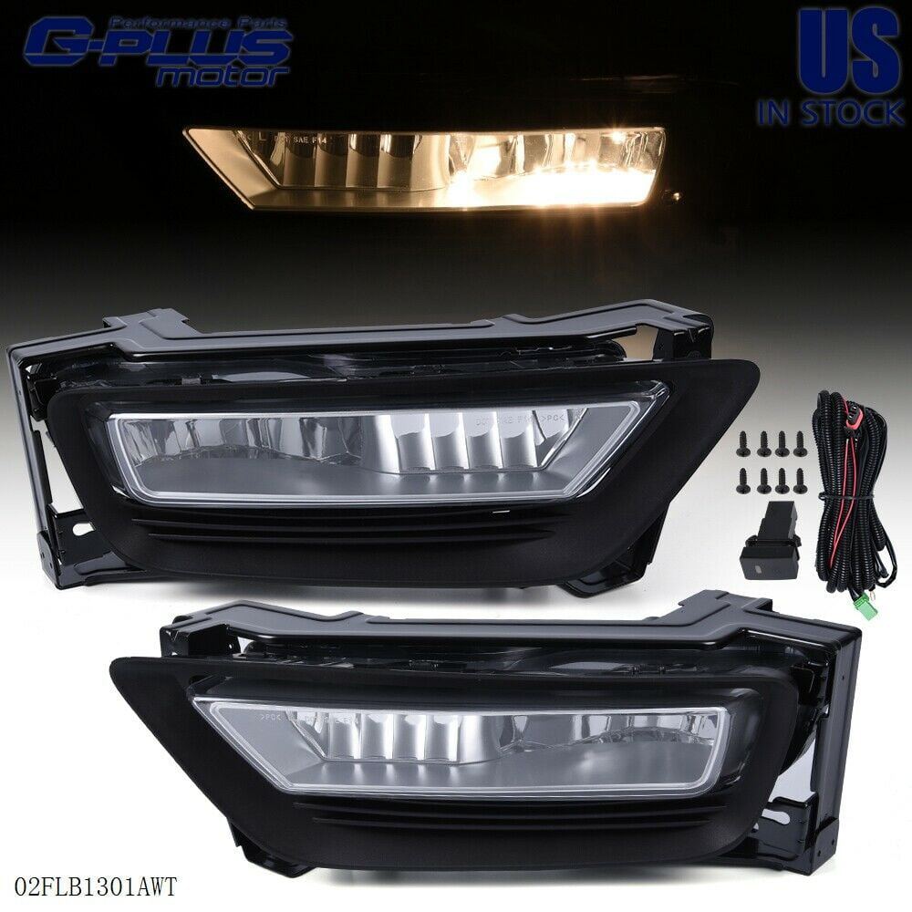 Accord Cpe Front Fog Light Assembly Compatible with 2013-2015 Honda Civic Civic 2.4L Eng Sdn / Driver Side 