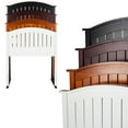 thumbnail image 4 of Finley Wood Headboard Panel with Curved Top Rail and Slatted Grill Design, Merlot Finish, Twin, 4 of 4