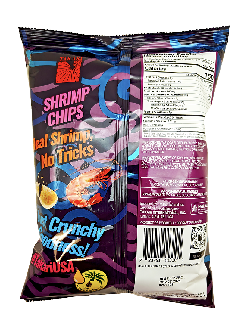 Takari Shrimp Chips - ORIGINAL (10 bags x70 g)