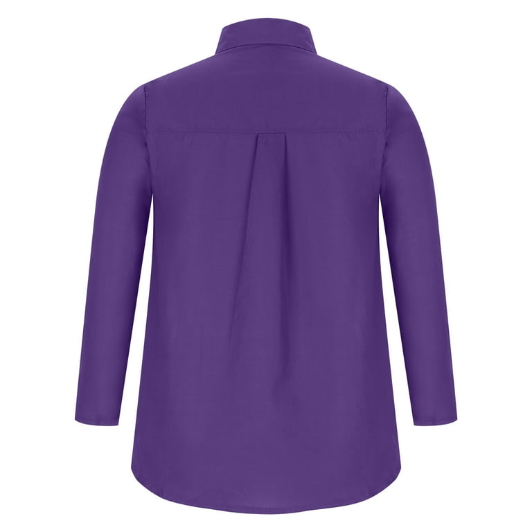 Cotton Lien Solid Color Shirts Trendy Long Sleeve Elegant Office