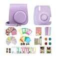 thumbnail image 2 of de paquetes de accesorios de cámara 13 en un para Mini 11, con funda de material cuero PU, filtros, álbum de fotografía, y más Púrpura CUTICAT Paquete de cámara, 2 of 8
