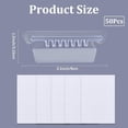 thumbnail image 2 of 1 Box 50Pcs Hanging File Folder Tabs Plastic Clear Insert Labels Split File Organizer Inserts, 2 of 4