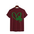 thumbnail image 4 of AherBiu Hauts de la Saint-Patrick pour Femmes Manches Courtes Imprimés Décontractés Basiques, 4 of 7