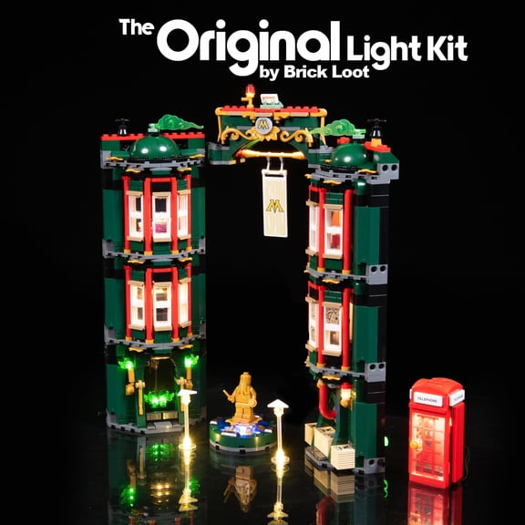 Brick Loot LED Lighting Kit for LEGO Harry Potter The Ministry of Magic 76403 - LEGO Set NOT Included