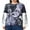 Sky Blue, variant on Michellecmm Women Grunge T-Shirt Vintage Skull Print Long Sleeve Tops Streetwear