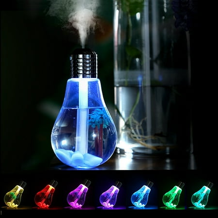

ZZkhGo Today Discount Night Light Humidifier Usb Mute Small Colorful Bulb Humidifier Today Discount