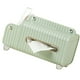 thumbnail image 3 of Cubierta de Caja de Pañuelos HIPS ABS Soporte Dispensador de Servilletas Rectangular de Escritorio Multifuncional con Caja de Papelería para Sala de Estar Dormitorio Verde, 3 of 10