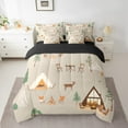 thumbnail image 2 of Queen Bed in a Bag Camping Comforter Set with Sheets 7Pieces All Season Rustic Camper Bedding Sets with Comforter, Pillow Sham, Flat Sheet, Fitted Sheet and Pillowcase, 2 of 5