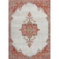 thumbnail image 1 of Ladole Rugs Highland Terracotta Cream Indoor/Outdoor Area Rug 6'5" x 9'5", 1 of 6