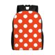 thumbnail image 1 of Balery Orange And White Polka Dot1 Mochila - Mochila Estilosa y Duradera para Laptop de 15 Pulgadas con Tela Oxford Impermeable, 1 of 8