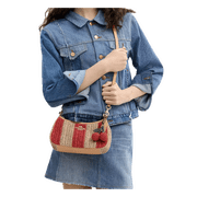 Coach Women's Teri Shoulder Bag With Stripes And Charm