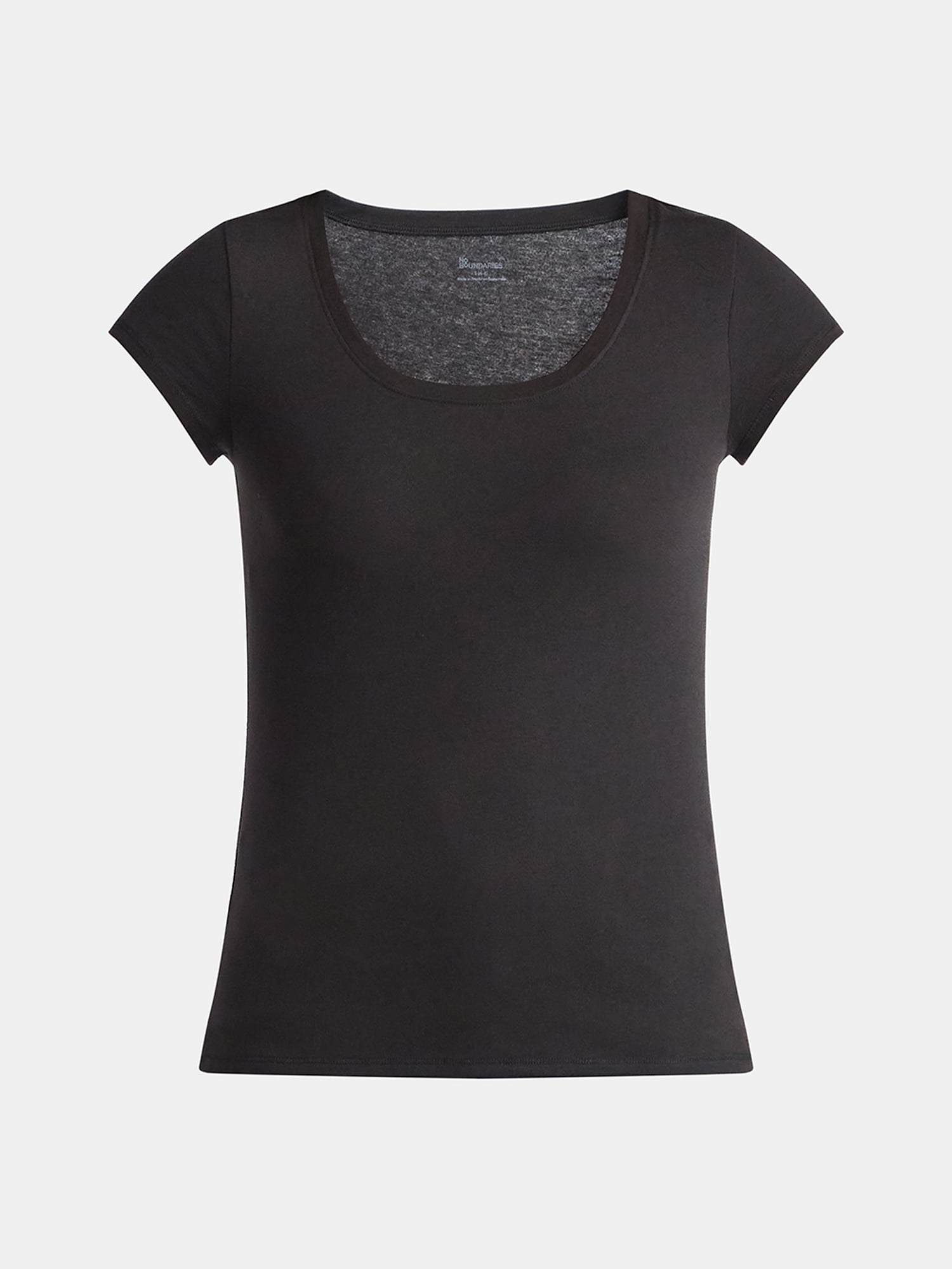 No Boundaries Short Sleeve Scoop Neck Tee, Women's XXS-XXXL