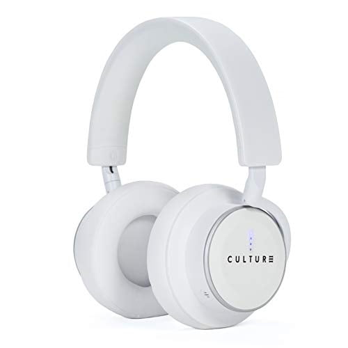 Culture V1 Wireless Active Noise Canceling Headphones With Auto Pause Play Sensors Swipe Controls Phone Call Ready Ambient Mode And Low Latency Integration For Bluetooth Audio Video Sync White Walmart Com Walmart Com