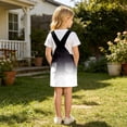 thumbnail image 7 of Curuila Toddler Girls Suspender Dress With Pocket Gradient Square Neck Sleeveless Summer Soft Comfortable Dresses Black Size 6-7 Years, 7 of 7