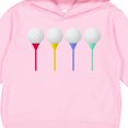 thumbnail image 3 of Inktastic Rainbow Golf Tees Toddler Hoodie, 3 of 4