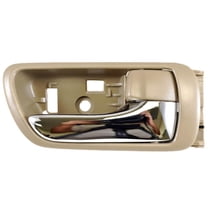 PT Auto Warehouse TO-2469ME-RH - Inner Interior Inside Door Handle, Beige/Tan Housing with Chrome Lever - Passenger Side