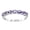 Tanzanite, variant on 4X3mm Oval Shape Labradorite Gemstone 925 Sterling Silver Half Eternity Women Wedding Ring