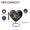 thumbnail image 2 of Yatskia Colorful Sparrow with Blossoms Mini Funeral Keepsake Urns for Human Ashes Adult Man, Little Memorial Burial Urn for Ashes for Women, (Heart Pack of 1, 3 Inch), 2 of 8