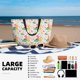 thumbnail image 5 of Fotbe Cute Baby Dinosaurs Bolsa de Viaje para Playa - Resistente al Agua, Bolsa Tote de Gran Capacidad y Ligera con 7 Bolsillos para Mujeres y Hombres, 5 of 7