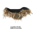 thumbnail image 2 of Stylish Metal Buckle Waist Belt with Plush Furry Accent for Women Adjustable Length Waistband Fashionable Accessory, 2 of 9