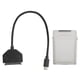 thumbnail image 1 of Adaptador SATA TypeC 2,5 pulgadas USB 3.0 10G SSD HDD Unidad de disco duro Caja de protección de cable (gris), 1 of 5