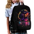 thumbnail image 2 of Uorisanigo Colorful Dog 17 inch School Backpack for Girls Boys with Padded Straps Sports Casual Daypack Lightweight Large Capacity for Schools, Camps and Travel, 2 of 6