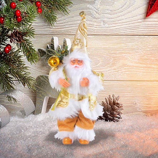 Juguete De Papá Noel 9 pulgadas de escritorio decoración de Papá Noel ABS Navidad encantadora decoración de Papá Noel regalos de Año Nuevo