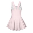 thumbnail image 4 of FUIALDOLG Little Girls Bow Swimwear Pink Girl's One Piece Swimsuit with Skirt Sleeveless A-line Swim Dress Comfort Toddler Wide Strap SwimsuitsTeens Beach Outfits for Pool Party 5-6Y, 4 of 7