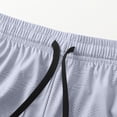 thumbnail image 4 of Besolor Mens Shorts Summer Lightweight Breathable Thin Workout Running Elastic Waist Drawstring Shorts with Pockets(X-Small,White), 4 of 7