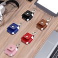 thumbnail image 3 of kurtrusly Wireless Earphone Charging Case Protector Anti-lost PU leather Bag Metal Clip Replacement For AirPods, 3 of 8