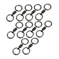 thumbnail image 1 of Accesorios de llavero de llavero de doble anillo de 10 piezas Clip de llave multipropósito para collares de conector de cadena pequeña pulseras negro, 1 of 8