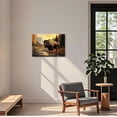 thumbnail image 3 of ZHONGYUTONG Bison Canvas Wall Art American Buffalo Pictures Wall Decor Wilderness Animal Painting Print for Living Room Decor Framed (16.00" x 24.00"), 3 of 5