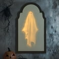 thumbnail image 6 of 2025 Halloween Hologram Ghost Mirror – LED Spooky Haunted Mirror with Creepy Eyes, Indoor Halloween Wall Decor for Bedroom, Living Room, Fireplace, DIY Haunted House Props, 6 of 9
