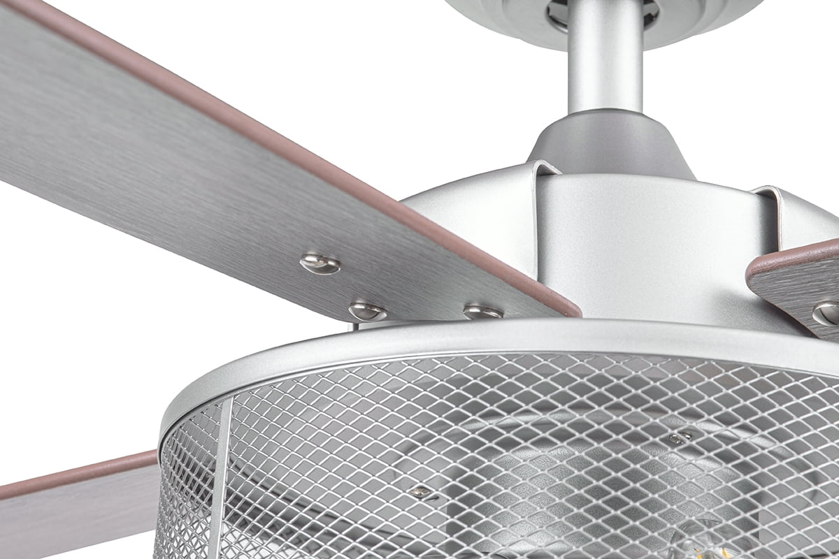 Better Homes & Gardens 52" Pewter Indoor Ceiling Fan with Light, 4 Blades, Pull Chains & Reverse Airflow