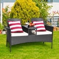 thumbnail image 4 of Patiojoy Outdoor Conversation Furniture Set Rattan Wicker Loveseat Sofa Chair, 4 of 6