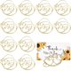 thumbnail image 1 of 16 portatarjetas grandes con forma de corazón para mesa de boda, portafotos de metal dorado, clips para fotos., 1 of 7