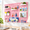 Pink, variant on Black 24"x36" Pegboard Wall Organizer Set with 6 Panels and Accessories for Craft Room Office