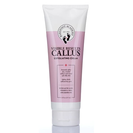 Barefoot Academy Visible Results Callus Exfoliating Cream for Dry Feet & Calluses 8 fl oz