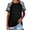 Black, variant on Summer Tops for Women Women Camouflage Print Crew Neck Short Sleeve Colorblock T Shirt Top Womens Essentials Fashion Clothing