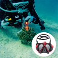 thumbnail image 5 of Máscara Subacuática Profesional, Cámara, Máscara de Buceo, Gafas de Natación, Snorkel, Soporte para Cámara de Buceo para Rojo, 5 of 5